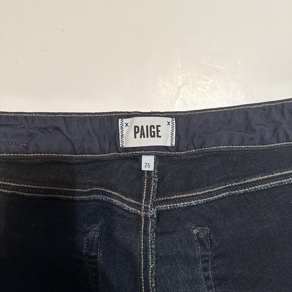 Paige Jeans Womens Size 26 Blue Skyline Skinny Dark Stretch Denim - Picture 5 of 14